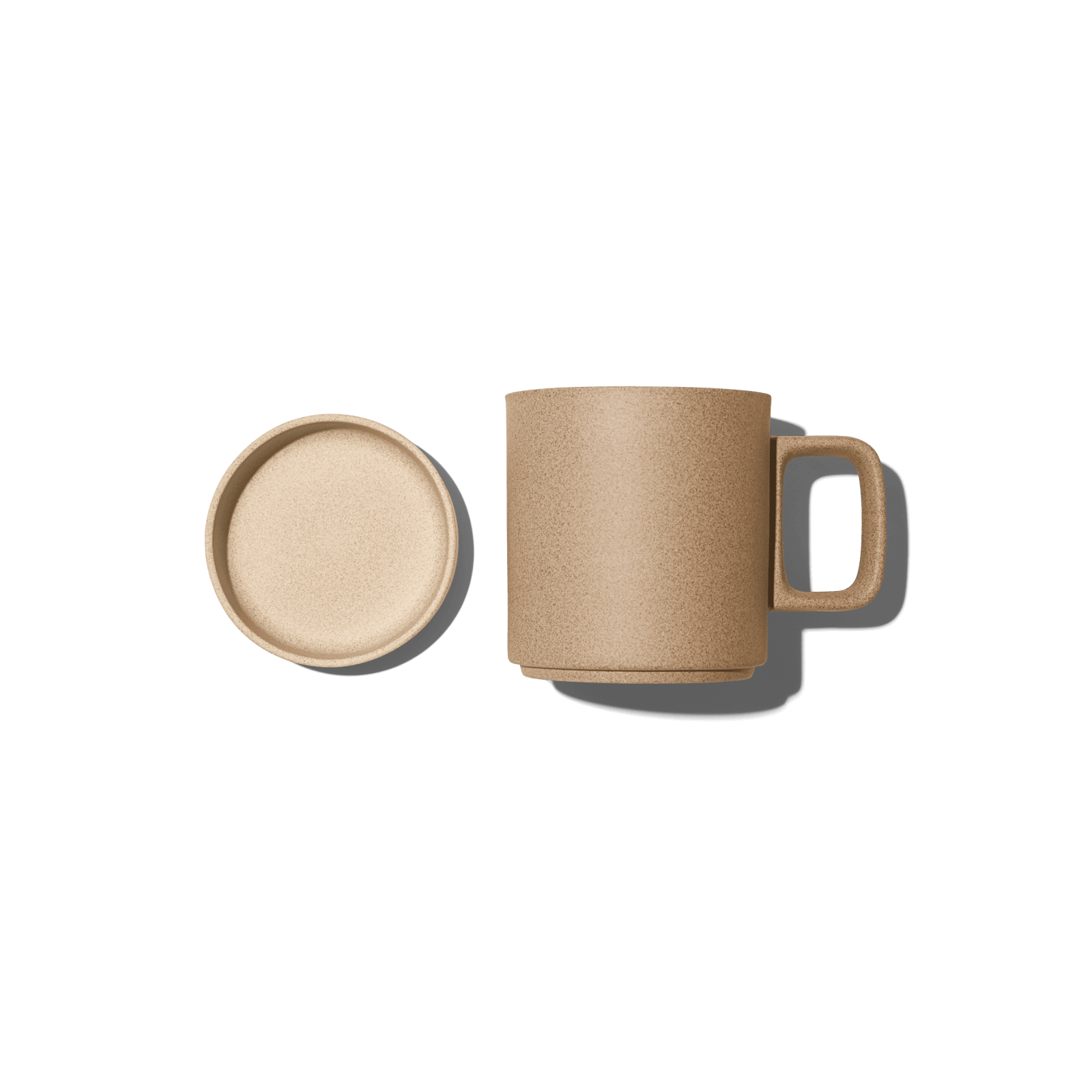 Hasami Natural Mug with Saucer 