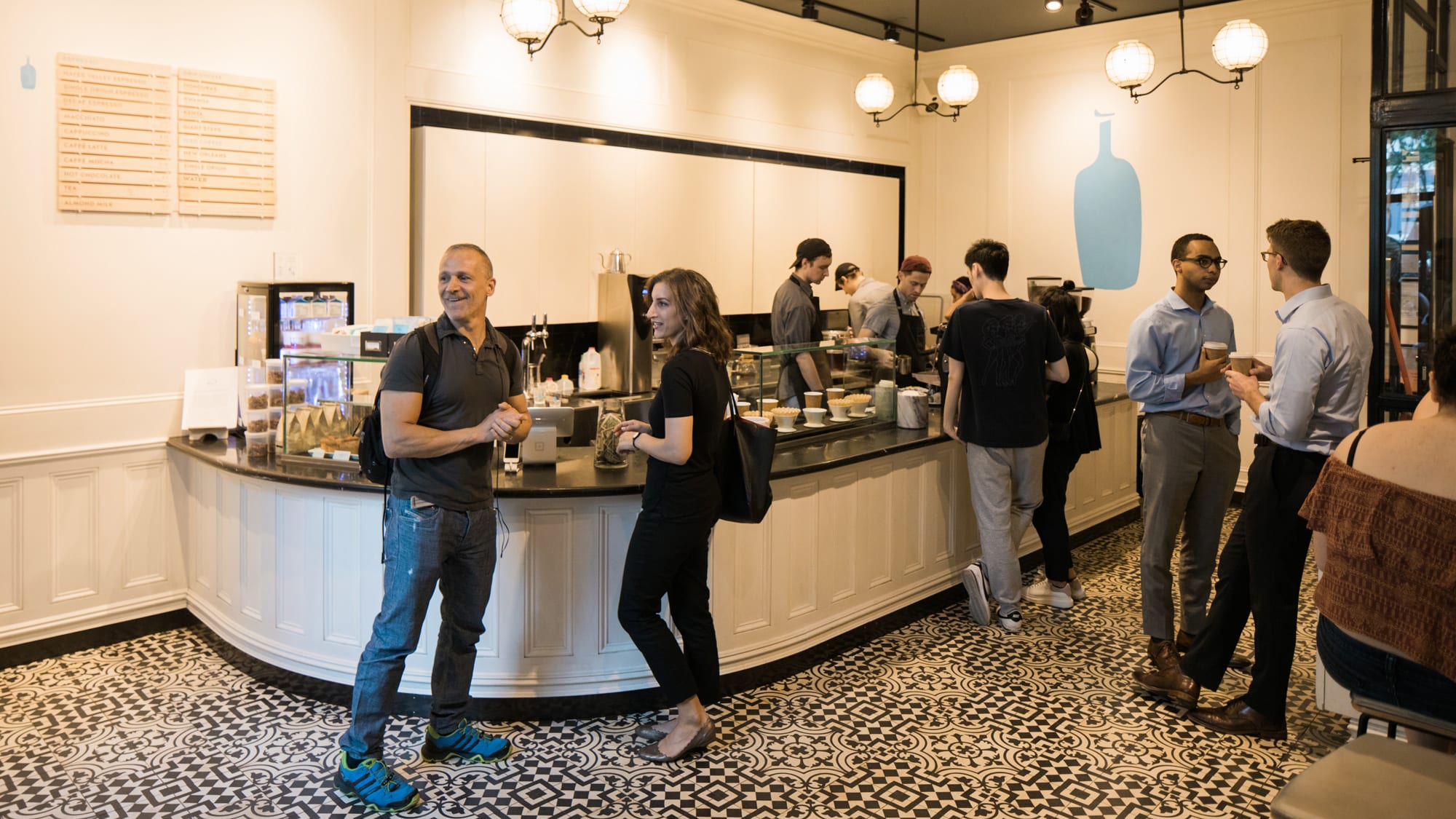 inside of Bryant Park cafe