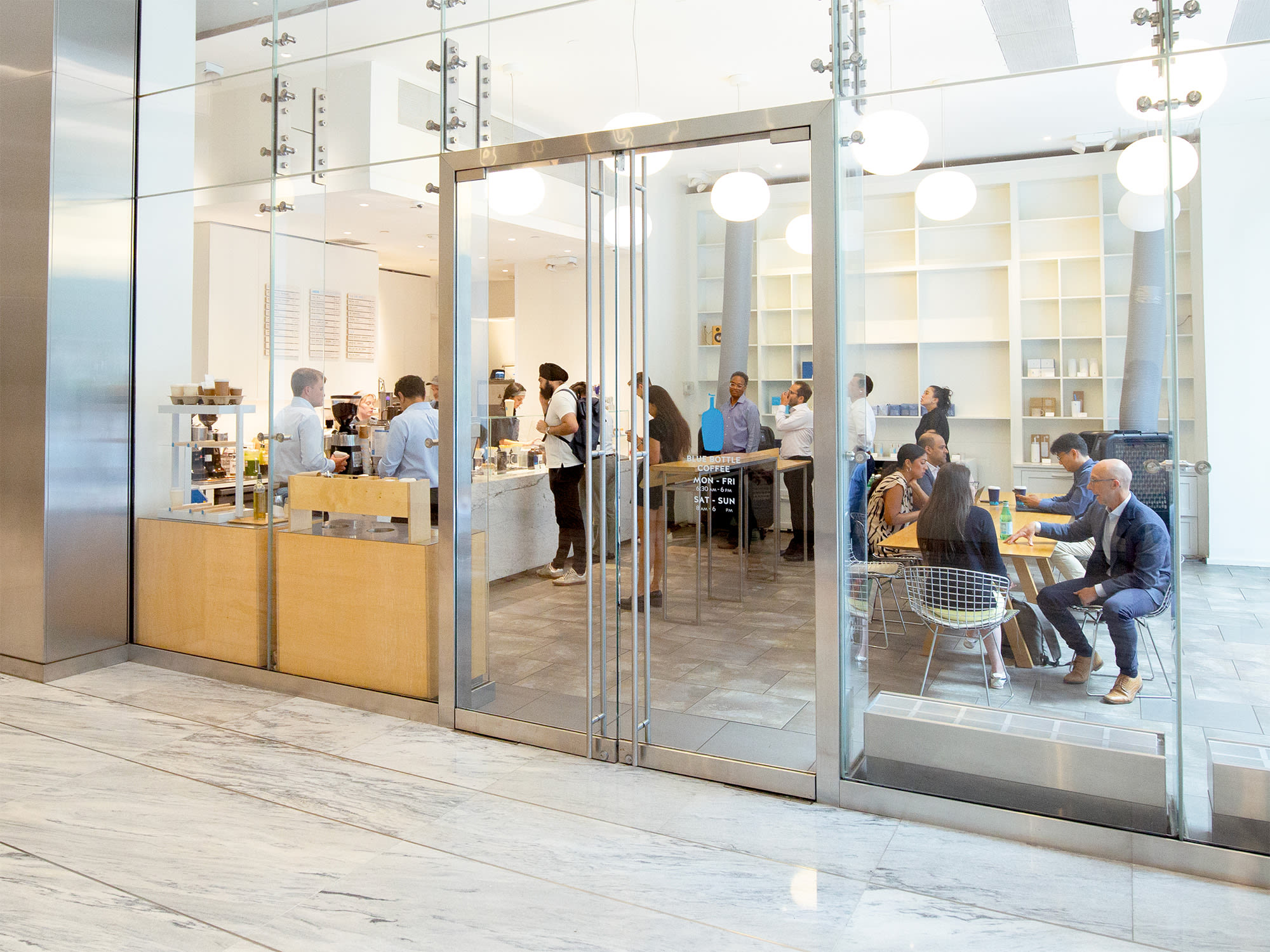 Midtown East cafe Blue Bottle Coffee