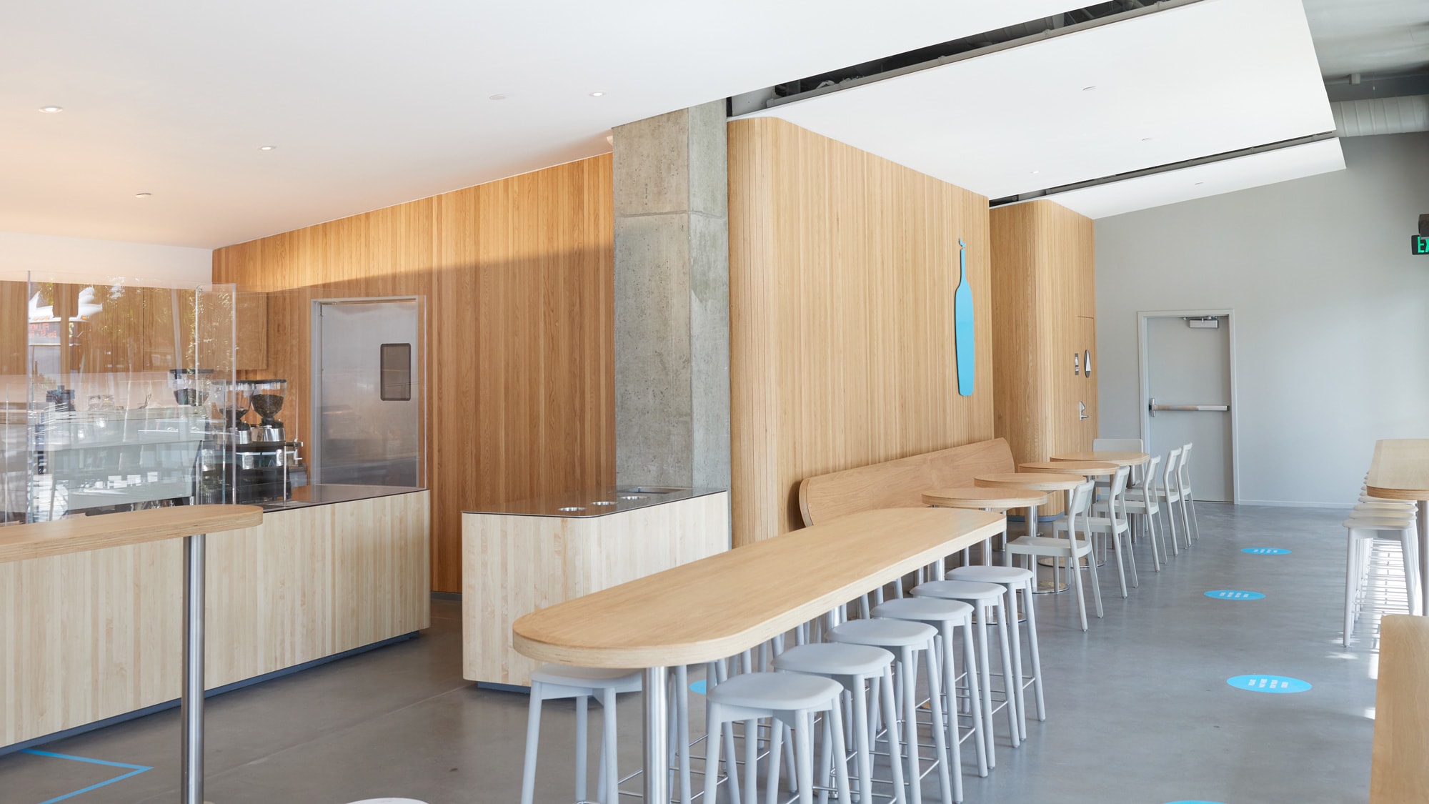 Interior of the Mission Bay cafe