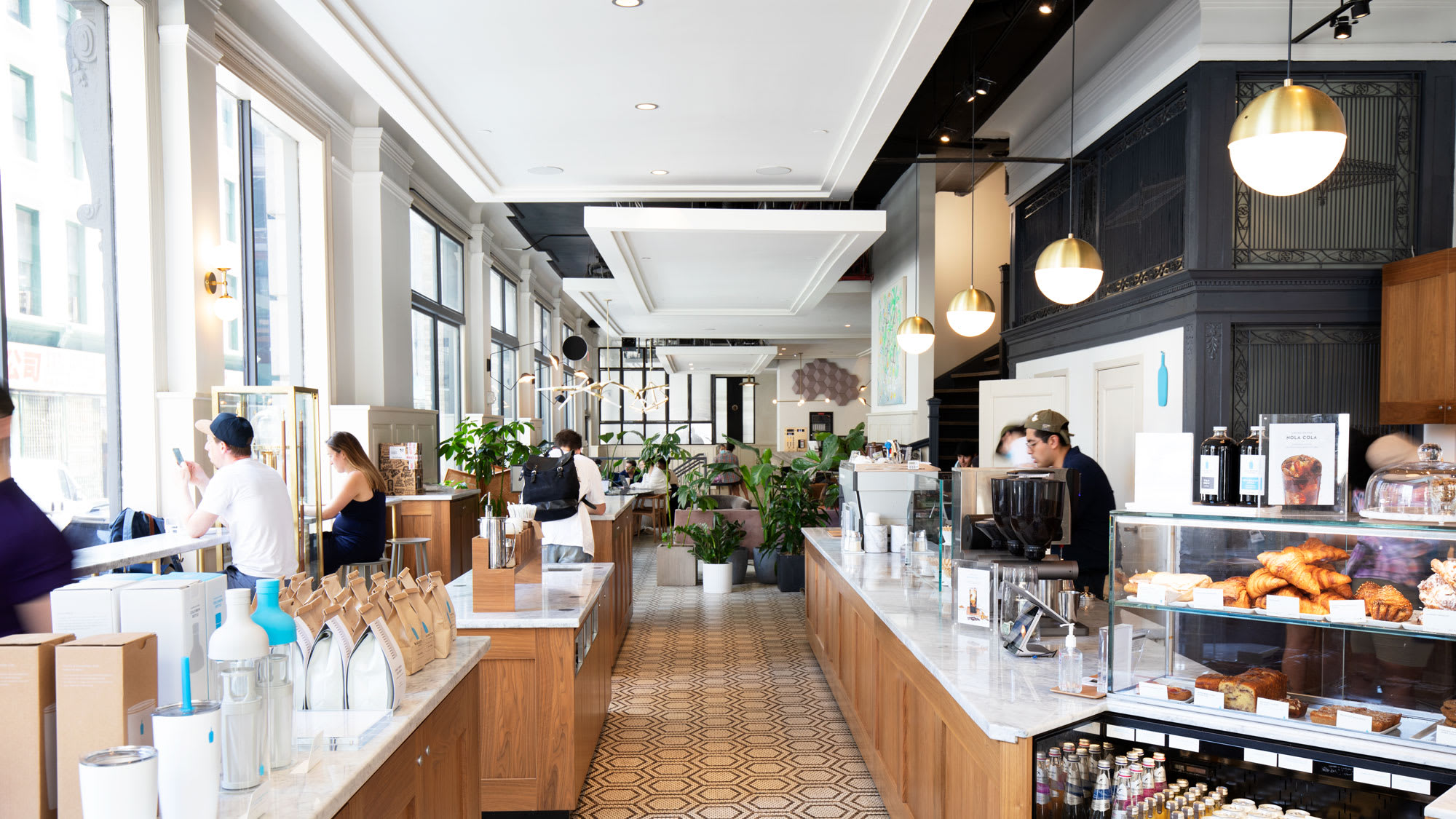 Interior of The Walker cafe