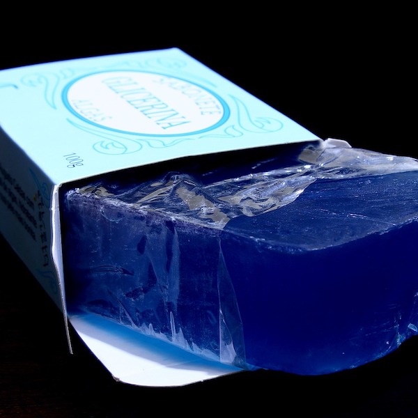 Blue soap