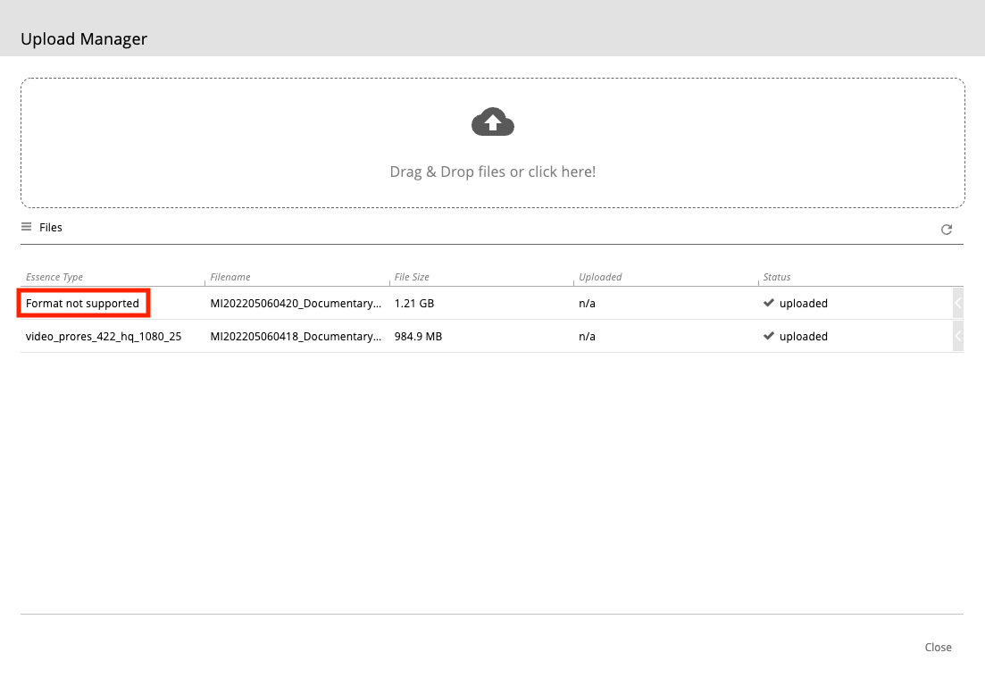 Orbit Format Not Supported