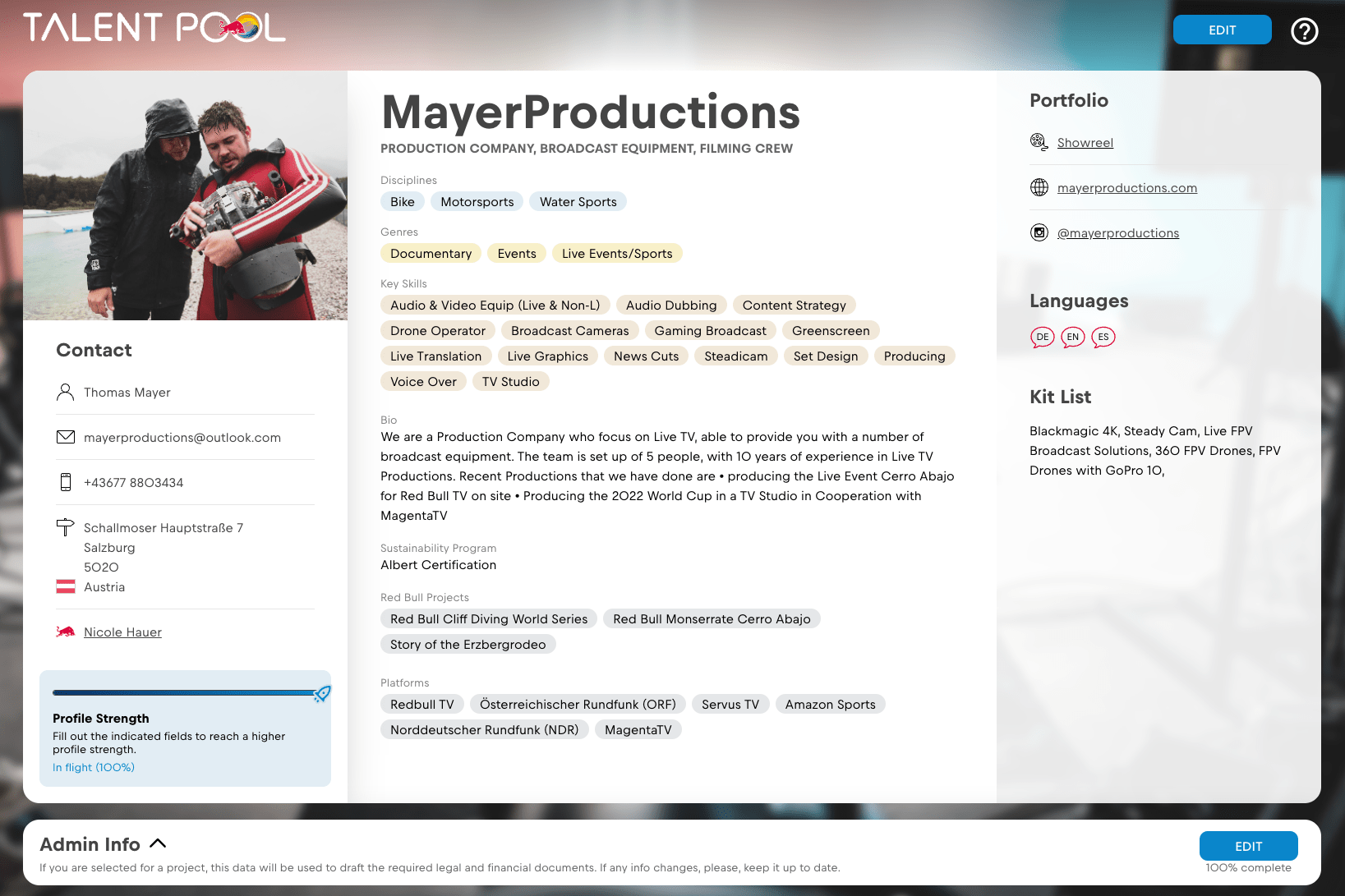 Mayer Productions Profile