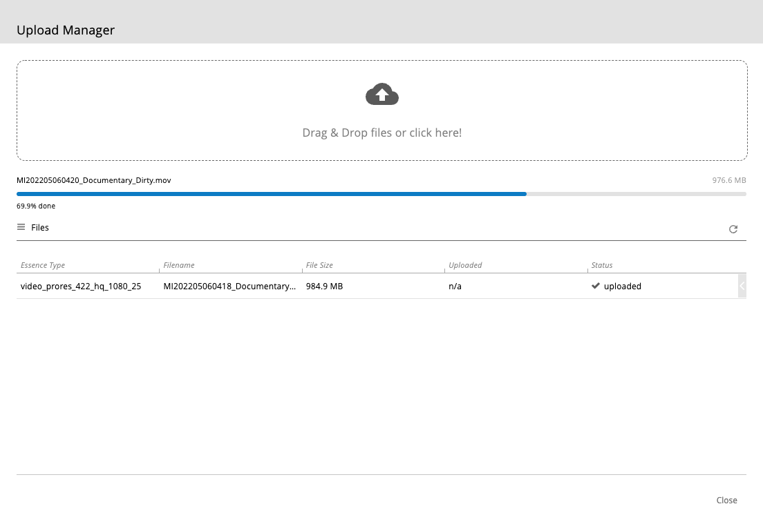 Orbit Upload Manager