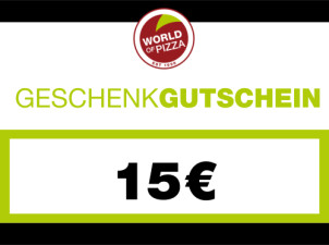 WOP-Geschenkgutschein im Wert von 15 Euro WOP-Geschenkgutschein im Wert von 15 Euro