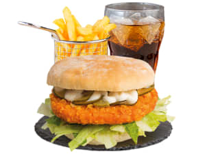 Crispy Chicken Burgermenü Crispy Chicken Burgermenü