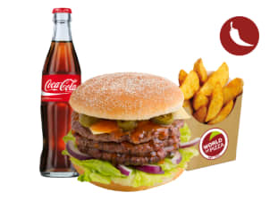 Chili Cheese Burgermenü Giant Chili Cheese Burgermenü Giant