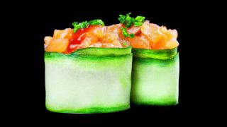 340b - Lachs Gunkan spicy (2 Stk.) 340b - Lachs Gunkan spicy (2 Stk.)