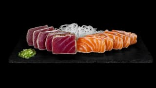 59b - Mixed Sashimi flambée (10 Stk.) 59b - Mixed Sashimi flambée (10 Stk.)