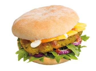 Chili Falafel Burger vegan Chili Falafel Burger vegan