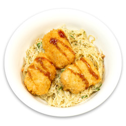 Glasnudel Salat mit gebackenem Lachsfilet Glasnudel Salat mit gebackenem Lachsfilet