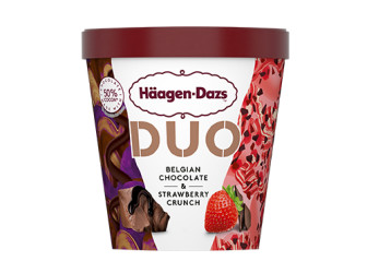 Häagen-Dazs DUO Belgian Chocolate & Strawberry Crunch_420ML Häagen-Dazs DUO Belgian Chocolate & Strawberry Crunch_420ML