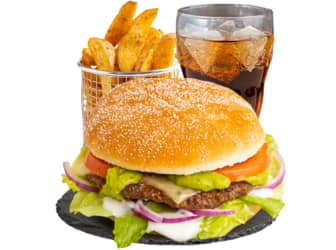 Guacamole Beef Burgermenü Guacamole Beef Burgermenü