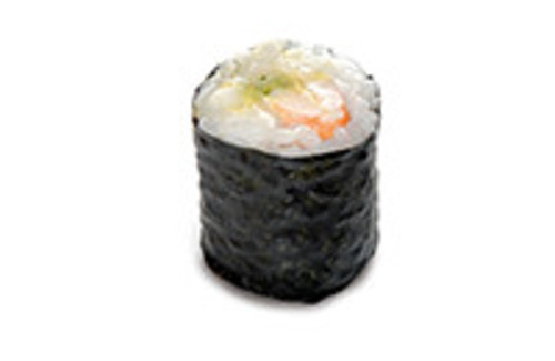 Maki Rolle mit Ebi Guacamole Maki Rolle mit Ebi Guacamole