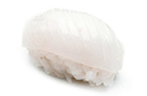 Ika Nigiri mit Tintenfisch Ika Nigiri mit Tintenfisch