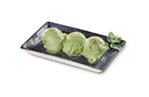 3 Kugeln Grüntee-Eis 3 Kugeln Grüntee-Eis