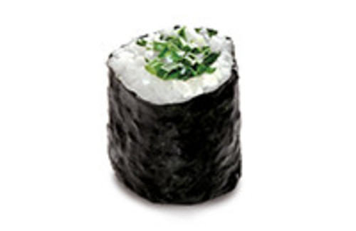 Maki Rolle mit Frischkäse und Schnittlauch Maki Rolle mit Frischkäse und Schnittlauch