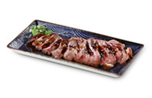 180g argentinisches Rumpsteak in Teriyakisauce mariniert mit zwei Beilagen nach Wahl 180g argentinisches Rumpsteak in Teriyakisauce mariniert mit zwei Beilagen nach Wahl