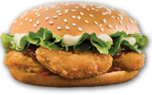 477. Chicken Nuggets Burger 477. Chicken Nuggets Burger