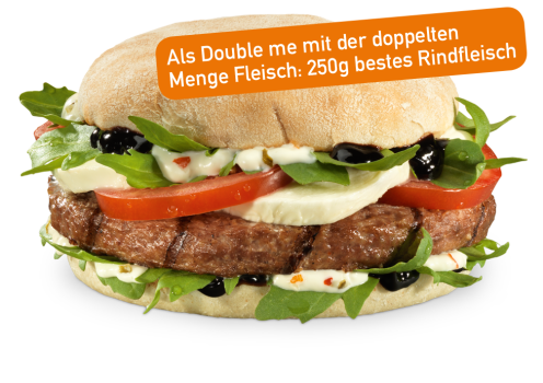 Italian Ciabatta Burger Double me Italian Ciabatta Burger Double me