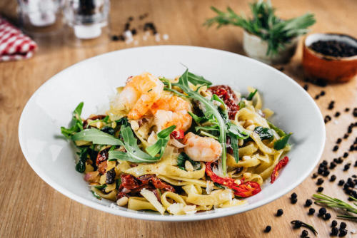 Tagliatelle Scampi Tagliatelle Scampi