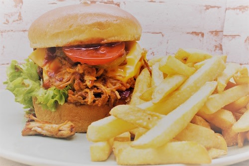 Schweinerei Burger + Pommes Schweinerei Burger + Pommes