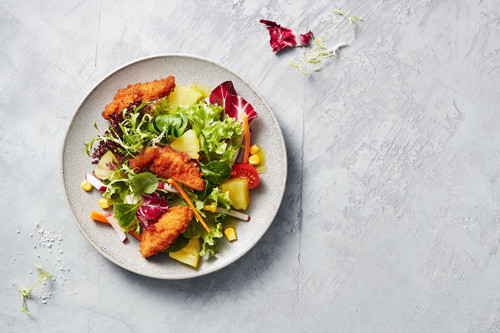 Crispy Chicken Salat (halal) Crispy Chicken Salat (halal)