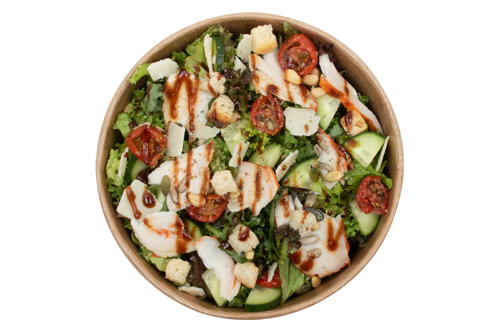 Salade gekruide kip Salade gekruide kip