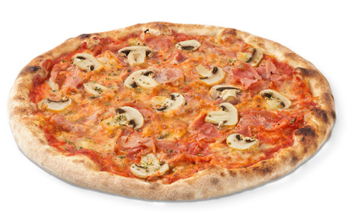 Prosciutto e funghi glutenfrei 30cm Prosciutto e funghi glutenfrei 30cm