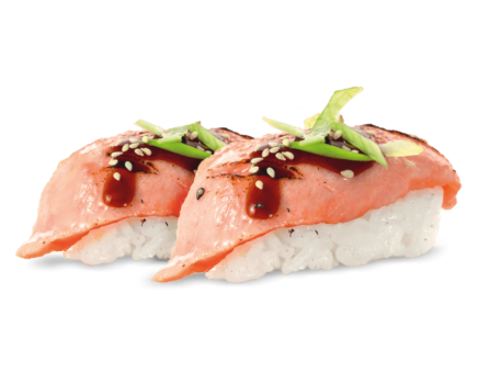 Nigiri Sake Flamed - 2 Stück Nigiri Sake Flamed - 2 Stück