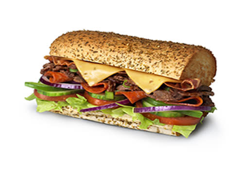 Subway Deventer Centrum - Spicy Steak & Bacon 15 cm Subway Deventer Centrum - Spicy Steak & Bacon 15 cm