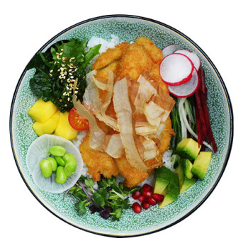 Poke Bowl Chicken Tempura Poke Bowl Chicken Tempura
