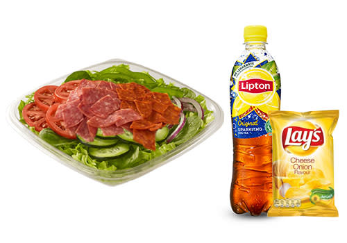 Subway Deventer Centrum - Menu Spicy Italian salade Subway Deventer Centrum - Menu Spicy Italian salade