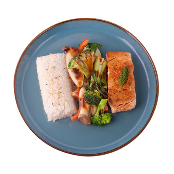 gegrilltes Lachsfilet - Wok gegrilltes Lachsfilet - Wok