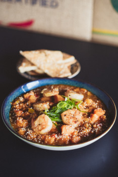 Indisches Rote Linsen Curry Garnele Indisches Rote Linsen Curry Garnele