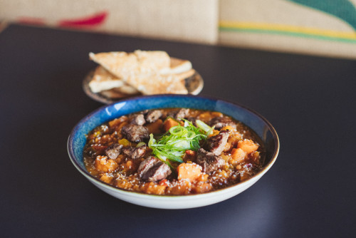 Indisches Rote Linsen Curry Rindfleisch Indisches Rote Linsen Curry Rindfleisch