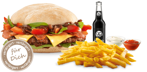 Onion Chutney Burger-Menü Onion Chutney Burger-Menü