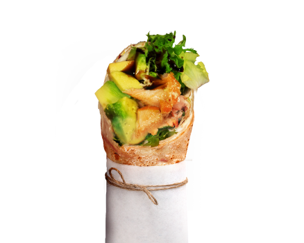 Teriyaki Lachs Wrap Teriyaki Lachs Wrap