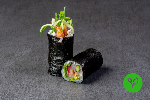 Sushi Burrito mit Garnelen Sushi Burrito mit Garnelen