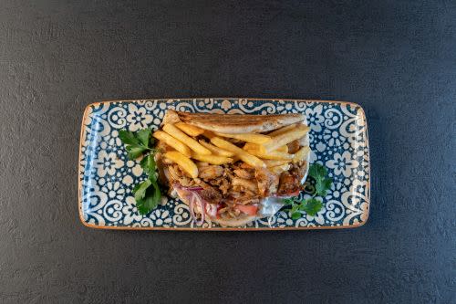 Pita Gyros Schweinefleisch Pita Gyros Schweinefleisch
