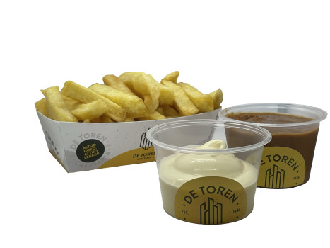 Kleine friet sate mayonaise Kleine friet sate mayonaise