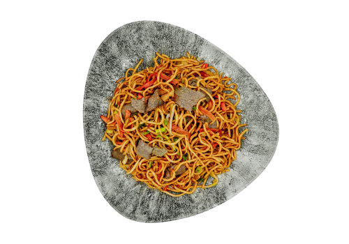 Gebratene Nudeln mit Rind Gebratene Nudeln mit Rind