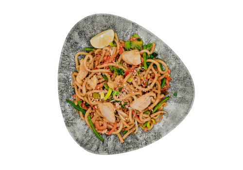 Udon mit Huhn Udon mit Huhn