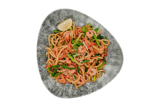 Udon mit Shrimps Udon mit Shrimps