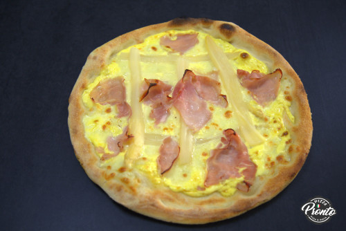 Pizza Spargel Hollandaise Pizza Spargel Hollandaise