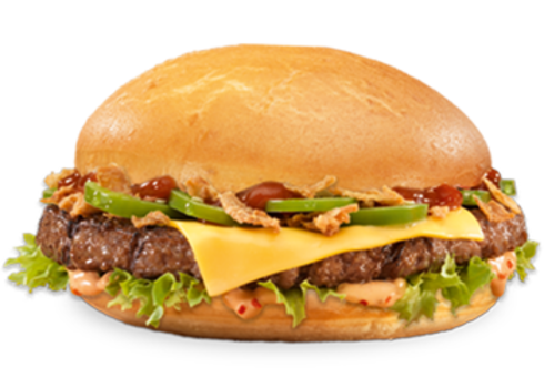 Hot Crispy BBQ burger (Double-Me) Hot Crispy BBQ burger (Double-Me)