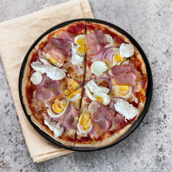Pizza Bacon & Egg Large 36 cm Pizza Bacon & Egg Large 36 cm