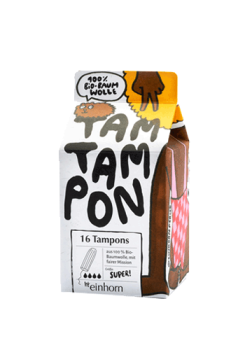 Einhorn Bio-Tampons TamTampon super Einhorn Bio-Tampons TamTampon super