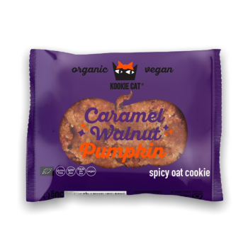 Kookie Cat Kürbis & karamellisierten Walnüssen Vegan 50g Kookie Cat Kürbis & karamellisierten Walnüssen Vegan 50g